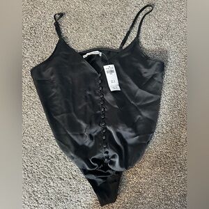 NWT Abercrombie & Fitch Satin Bodysuit